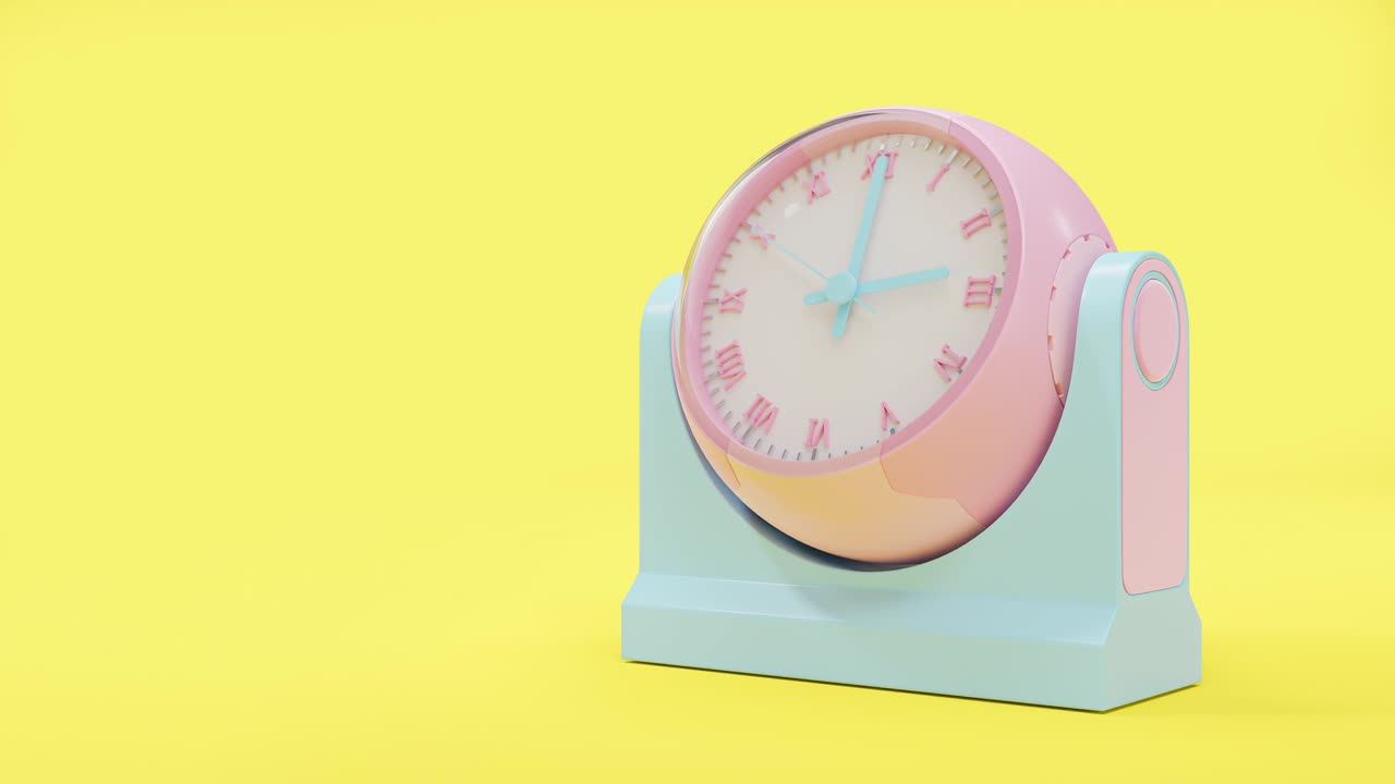 Pink and Blue clock