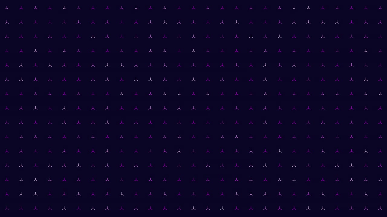 Abstract dark purple geometric pattern background with subtle glowing symbols