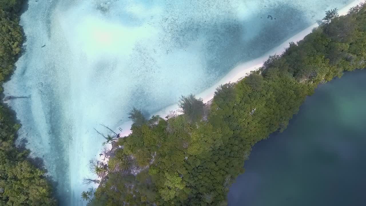 Transparent waters on Sula Island, North Maluku, Indonesia.