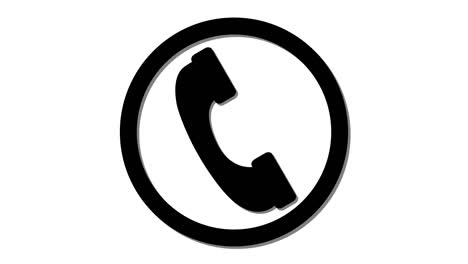 cell phone icon incoming call symbol looping animation