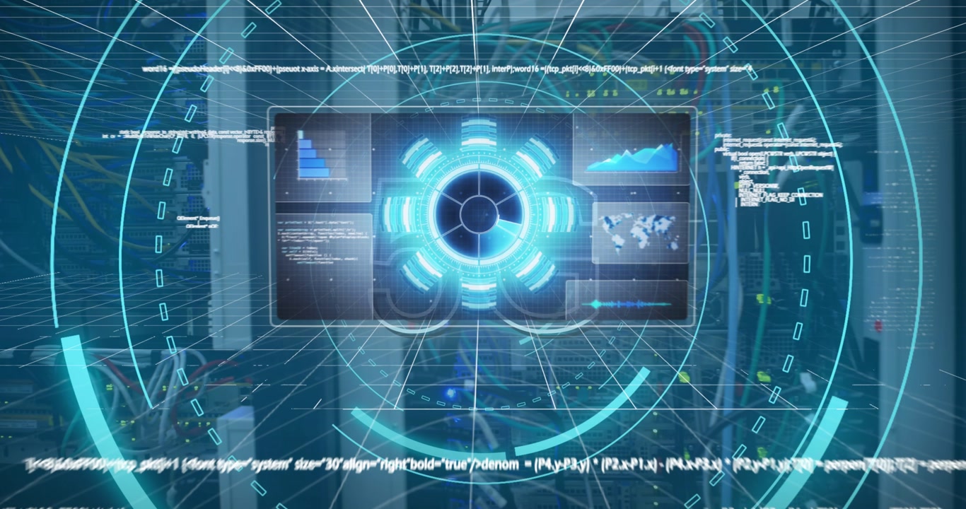 Animation of data processing over computer wires