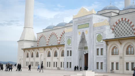 exterior view of a modern mosque