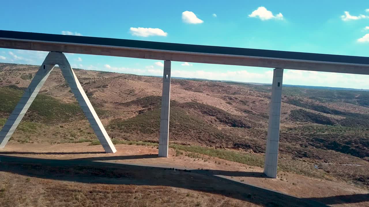 스페인 열차용 고가교 조감도