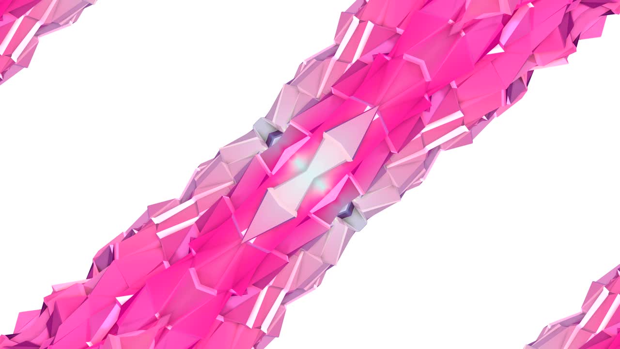 fondo 3d abstracto simple en color gradiente púrpura rojo, estilo poli bajo como fondo geométrico moderno o entorno matemático con efecto caleidoscópico. 4k uhd o bucle sin costuras fullhd. 26