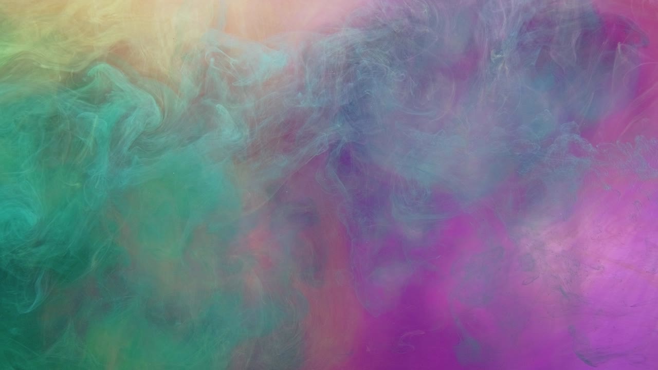 color smoke blast logo reveal trail blue neon pink