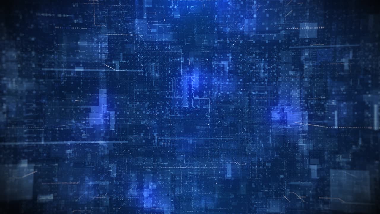ciberespacio digital con partículas y conexiones de red de datos. tecnología de análisis de datos números digitales y plexo azul concepto de fondo abstracto.