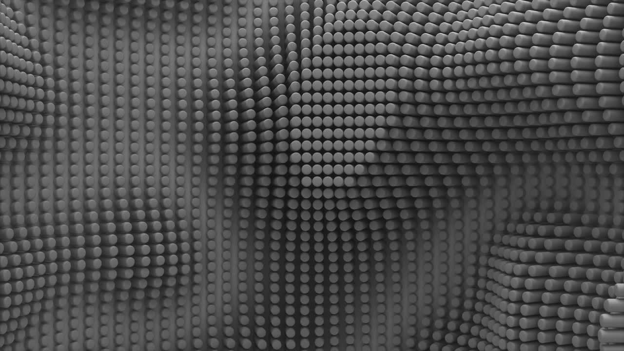 cuadrícula curva de bucle de cilindros