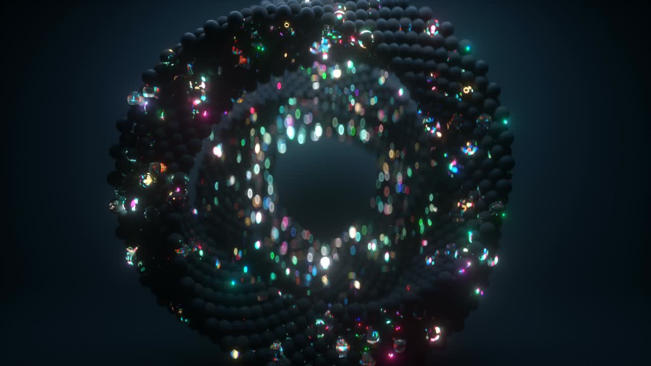 추상적인 글리칭 및 박이는 vj 루프