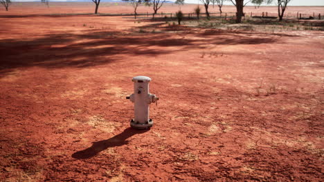 old rusted fire hydrant in desert