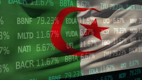 Animation-of-stock-market-over-flag-of-algeria