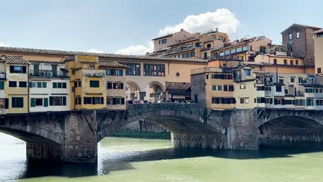 close up clip of ponte vecchio, florence, italy