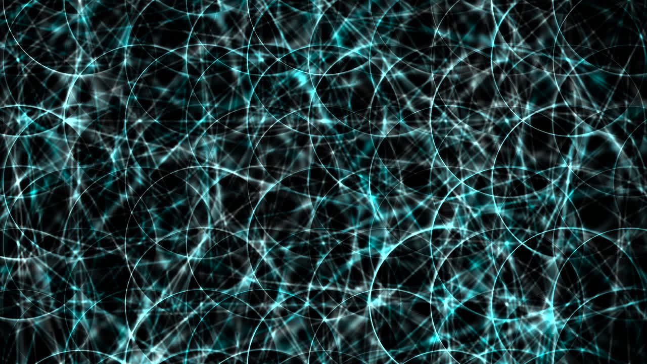 Symmetrical 3D light ring patterns dynamic abstract design background