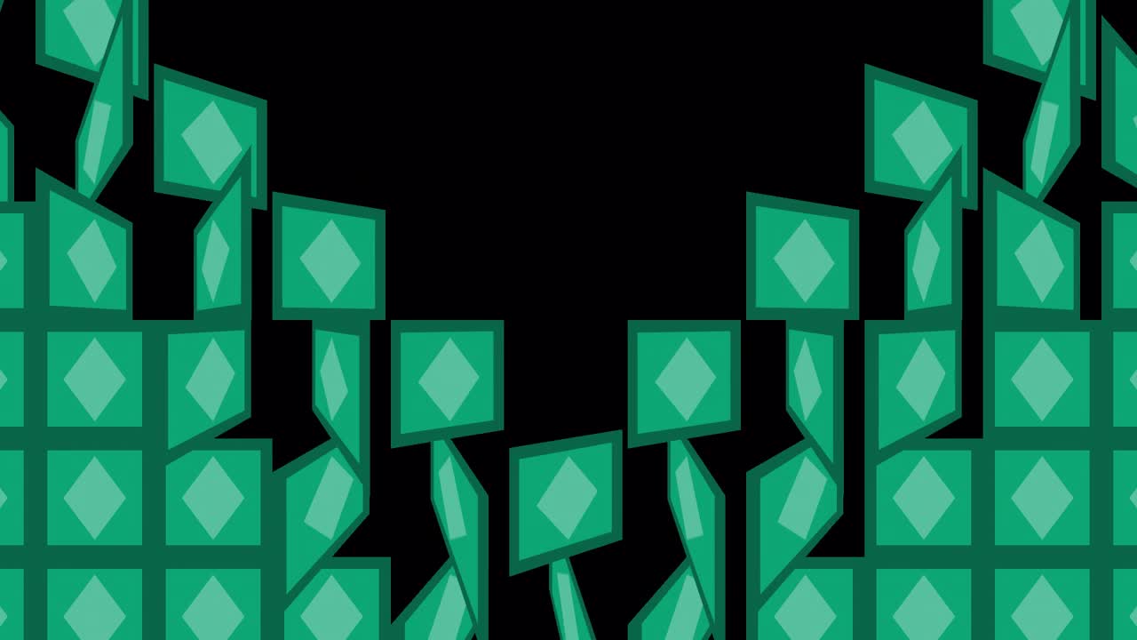 Green Diamond Pattern
