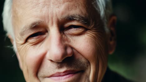 senior man smiling joyfully in a series of close up portraits, showcasing happiness and warmth in his expression