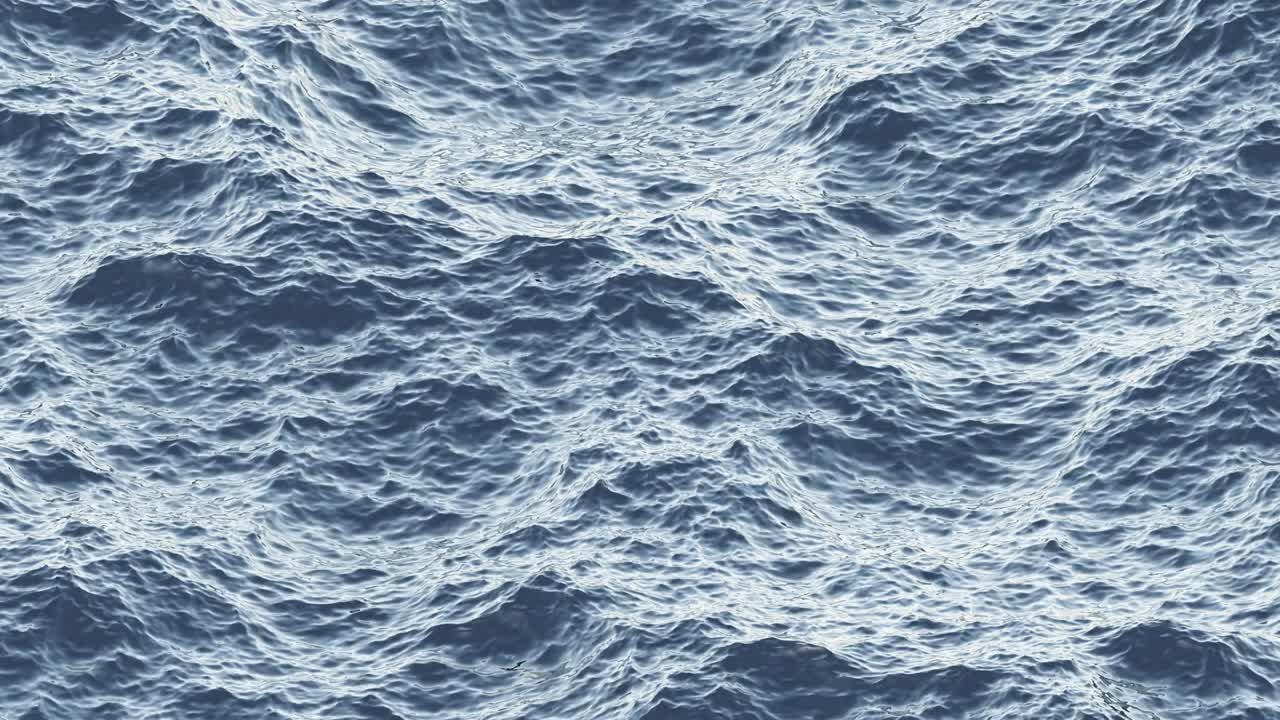 superficie del agua del mar. bucle sin costuras