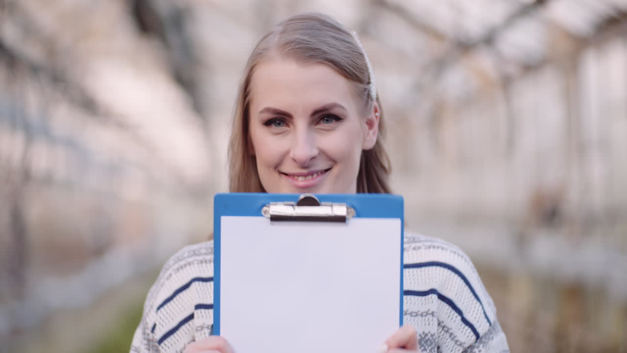 Smiling Female Farmer Agricultural Business