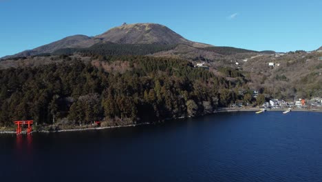 Vista-Aérea-Del-Horizonte-De-Hakone