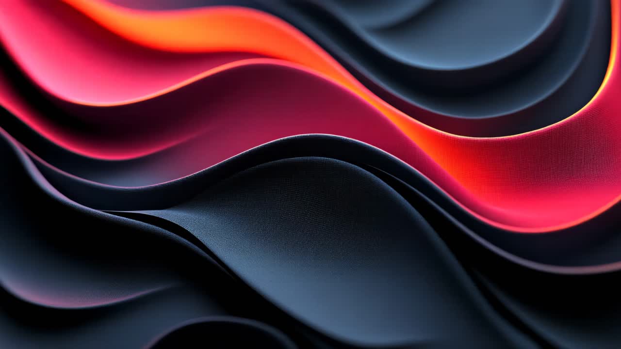 Abstract Red and Dark Waves