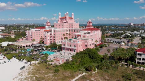 4k drone video of don cesar hotel on st