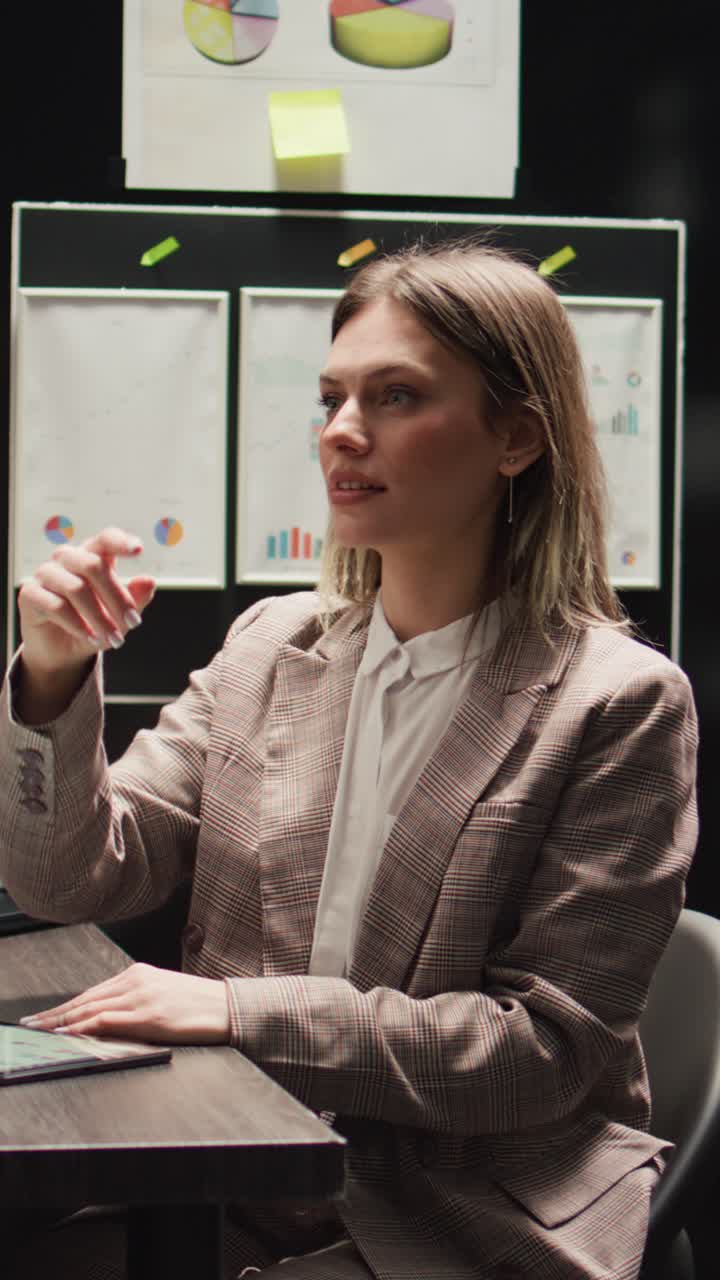 Businesswoman in office meeting