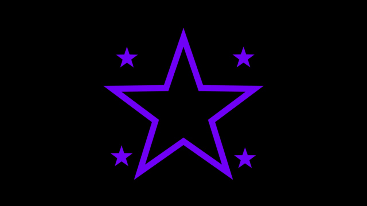 Shape animation star spreading motion graphics