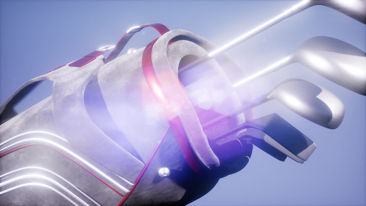 골프 가방 에 있는 골프 푸터