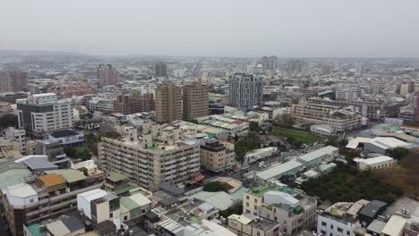 the aerial view of taichung