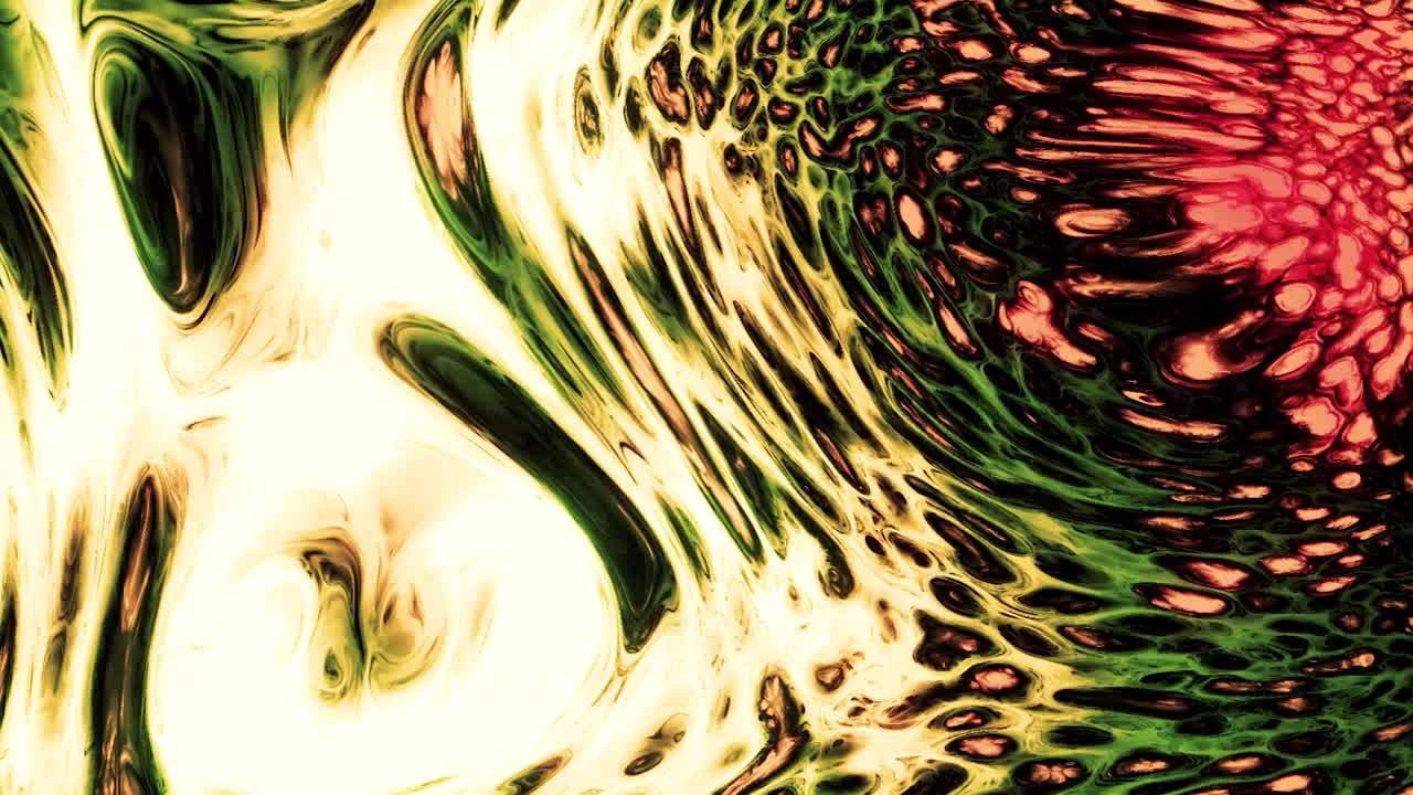 animación abstracta de la textura de la lava, bucle sin costuras. movimiento. sustancia viscosa que fluye y se transforma caóticamente