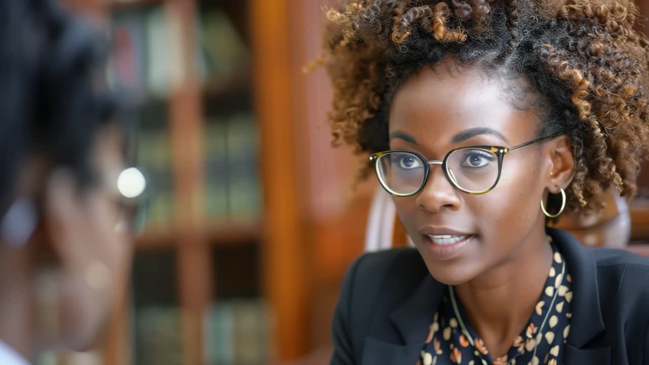 Professional woman in business meeting