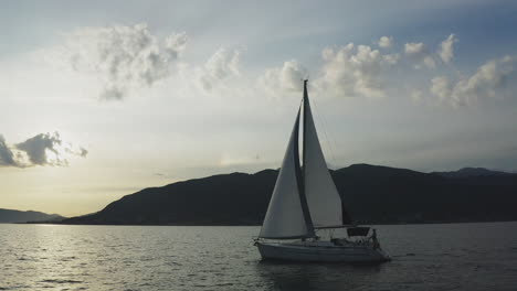 sailboat at sunset