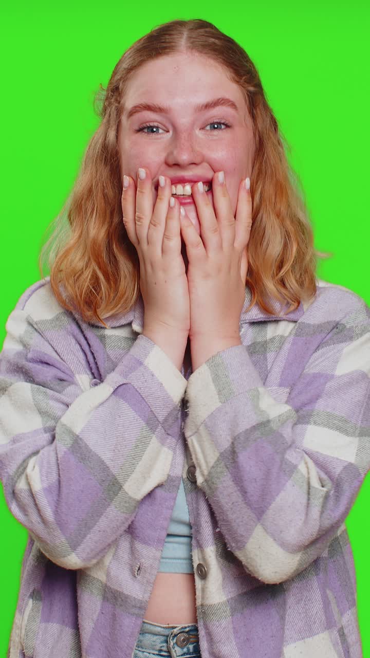 Woman counting in order from one to three celebrating success winning good news triumph victory