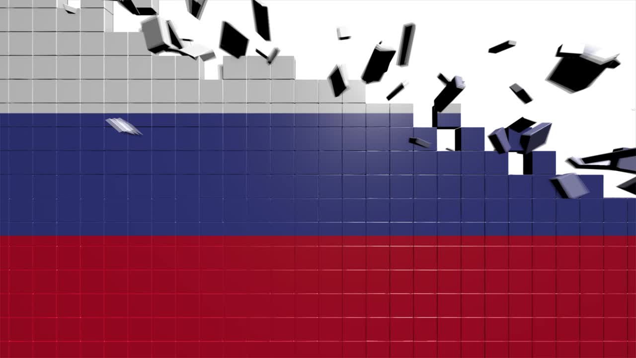 bandera de rusia apareciendo introducción por regiones mapa animado de rusia 4k introducción fondo con países que aparecen y se desvanecen uno por uno y movimiento de la cámara