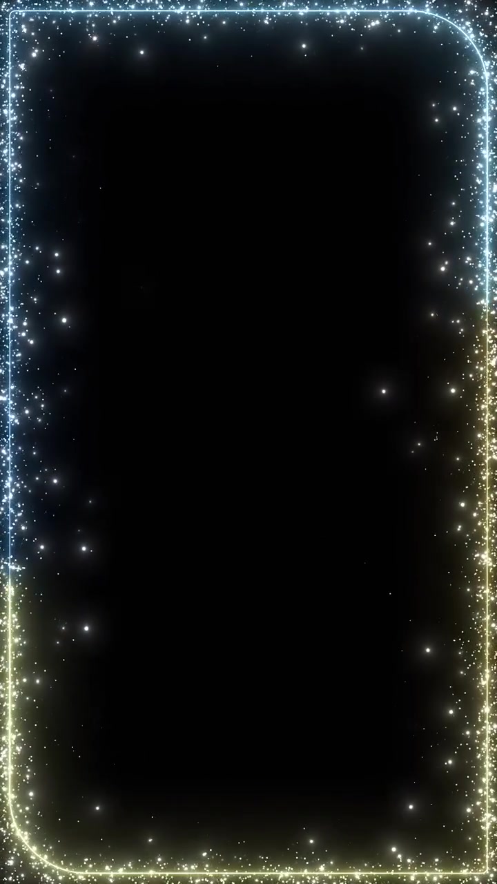 Bright aqua sparkle border background with yellow green gradient rounded white frame and glitter