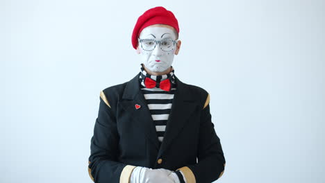 mime artist portrait