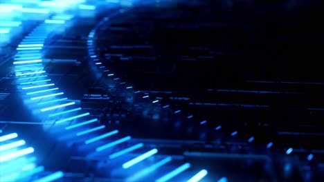 Glowing Circuit Board Pattern