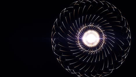Abstract Glowing Spiral Design