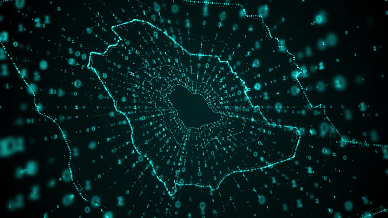 Digital Saudi Arabia map