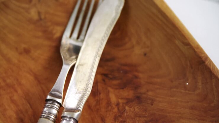 Various cutlery on table 4k