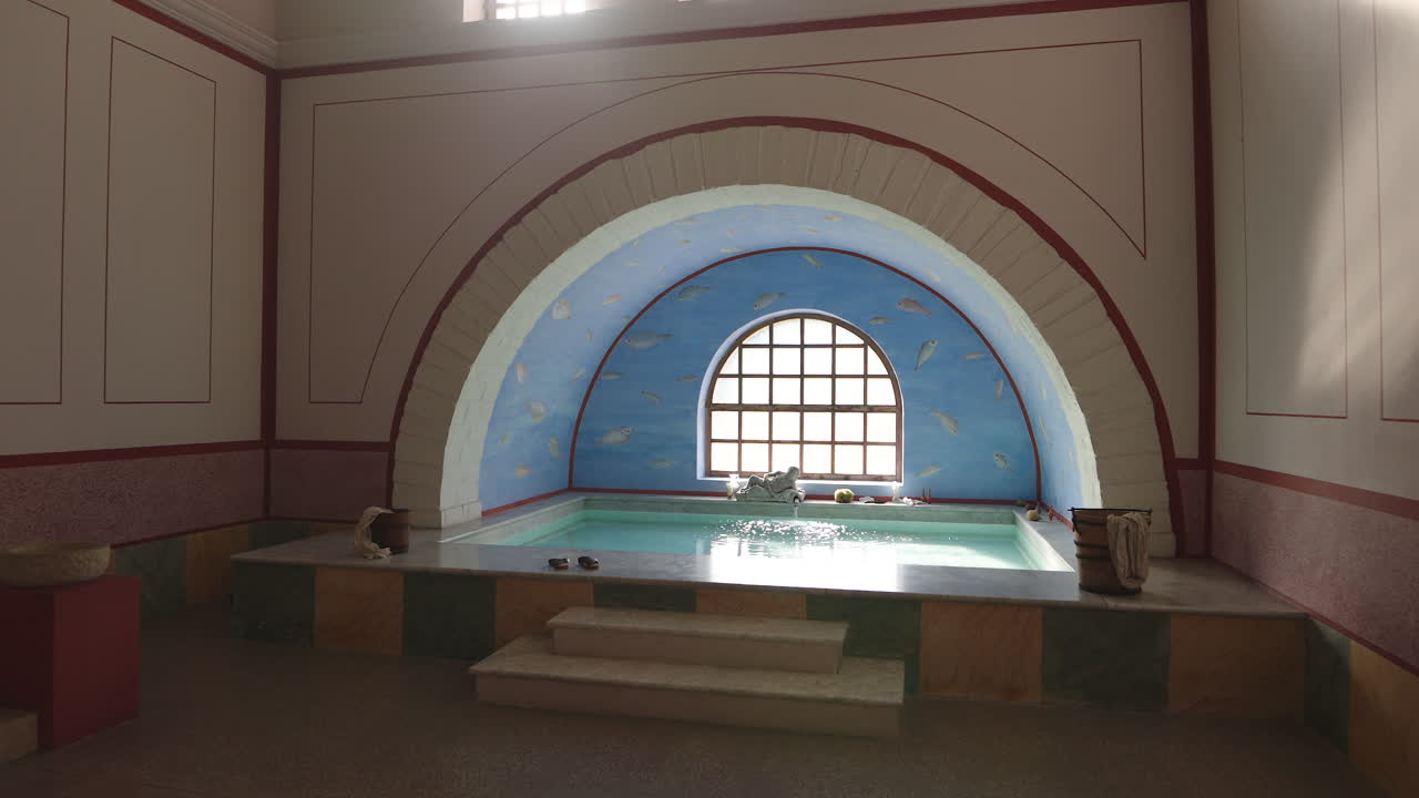 Ancient Roman Bath Interior