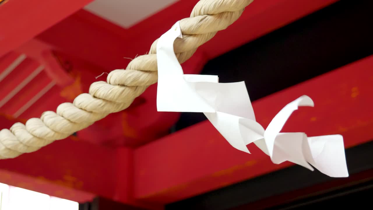 Footage of Anamori Inari Shrine, a Traditional Japanese Temple, in Tokyo, Japan