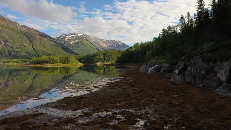 aerial footage beautiful nature norway