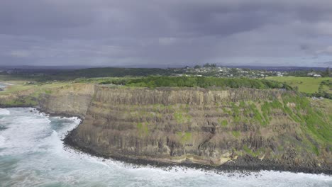 lennox heads - northern rivers region - nsw - australia - big reveal aerial shot