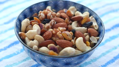 mixed nuts in a bowl