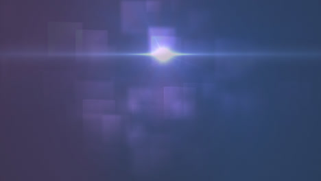 animation of light spot moving over square shapes against purple gradient background