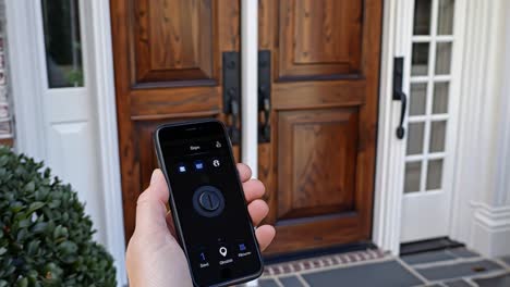 smart lock control with mobile app