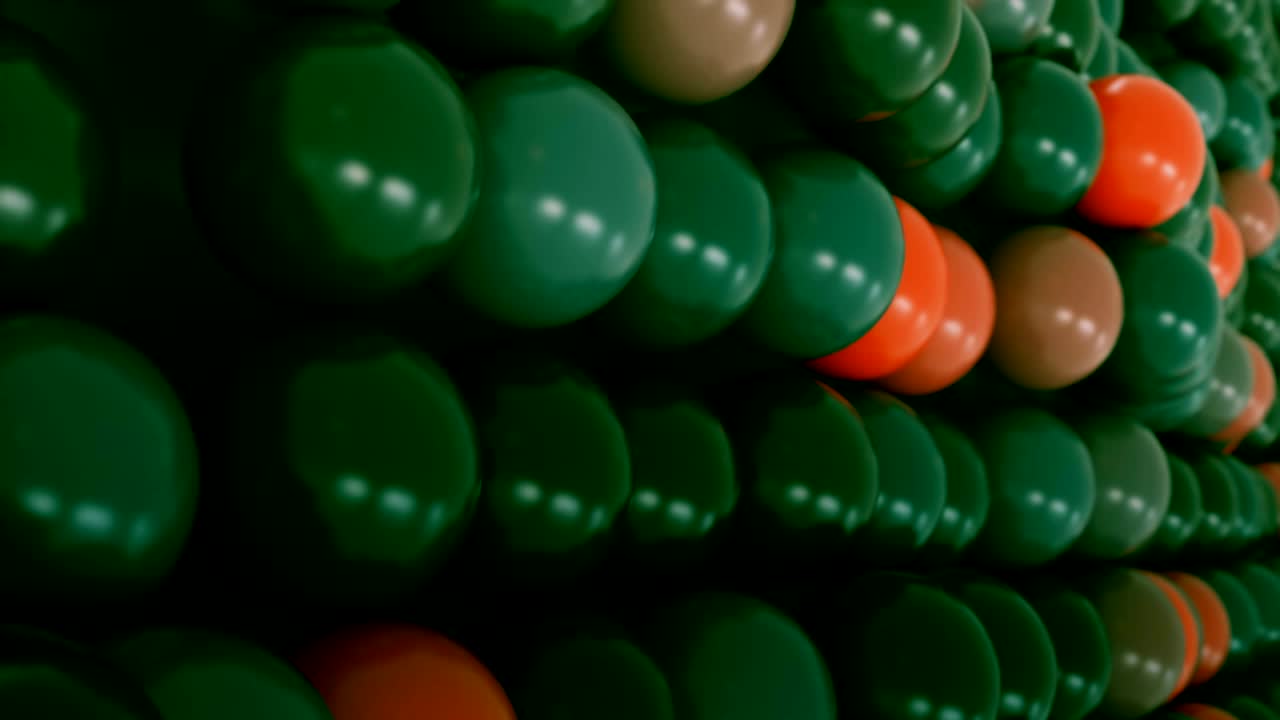 4k moléculas de esferas abstractas.