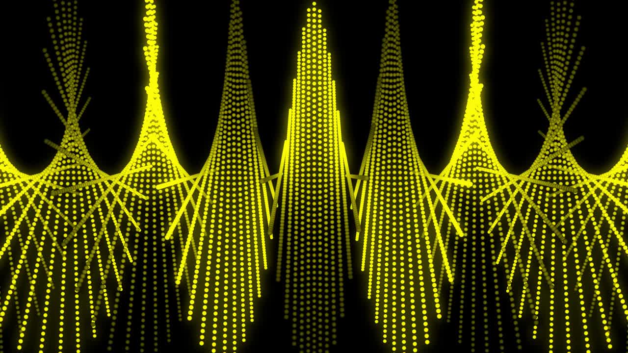 Yellow color Dot Shape Pattern animation motion graphics