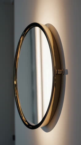modern round wall mirror