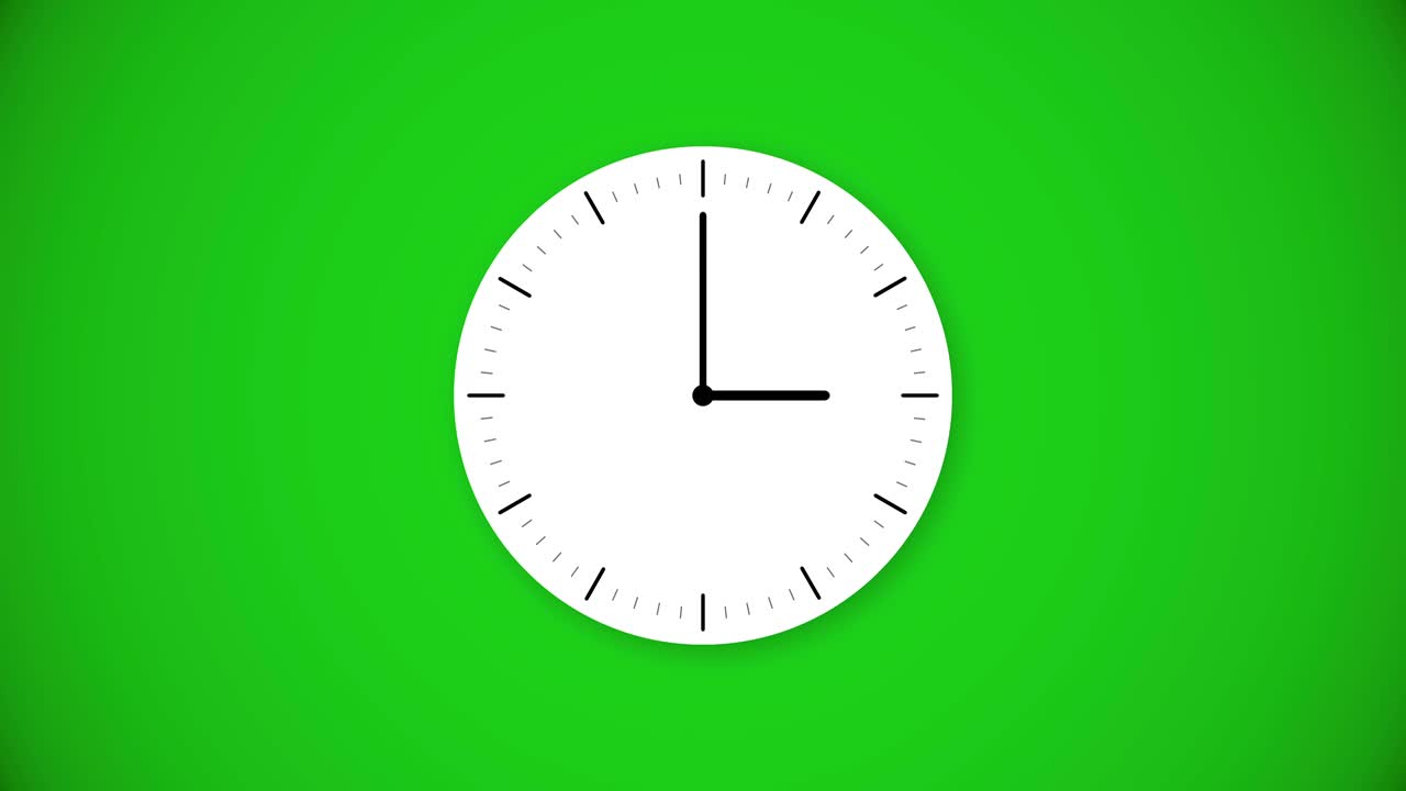 The hand moves the minute hand - Hour hand from 3 to 4