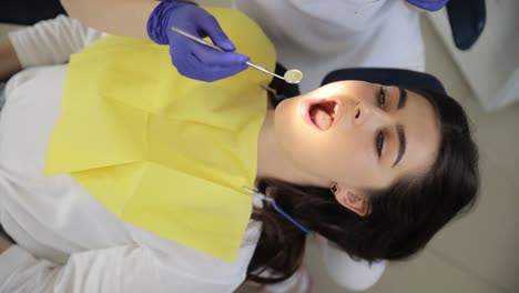 woman undergoing a dental examination